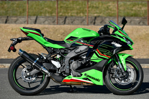 新品 ビームス ZX-4RR/ZX-4R SE(8BL-ZX400P)用 R-EVO2 スリップオン カーボンサイレンサー 政府認証 G435-54-P2J BEAMS マフラー 