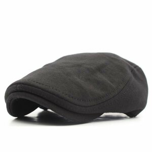 ハンチング帽子 ニット帽子 Knit カジュアル シンプル 綿 キャップ 帽子 56cm～59cmメンズ レディース BK HC18-1