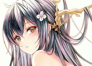 同人手描きイラスト ★アズールレーン ★インドミダブル