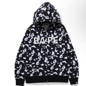 A BATHING APE x Dover Street Market Camo Crystal Stone Bape Full Zip Hoodie Black 新品未使用　2XL dsmg パーカー　フーディ