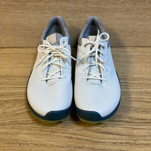 DE-698【保管品】 ゴルフシューズ ECCO GOLF YAK LEATHER EXTRA WIDTH 26.5cm エコー biom 