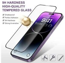 ［2枚セット］iphone15 Plus 15ProMax ガラス フィルム 全面保護 20D フルグルー ガラス フルカバー 液晶保護 ガラスフィルム_画像4