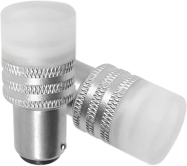『送料無料』 12V-24V車用 S25ダブル球 テールライト ブレーキ 1157 BAY15D P21/5W LEDバルブ 2016SMD ホワイト 2個 白 Ho ランプ