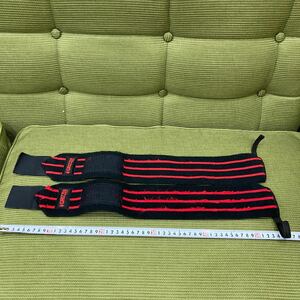 YK-5527 secondhand goods wrist wrap lifting strap lifting glove pa-m protector grizzly approximately 55cm× approximately 7.5cm wrist supporter 