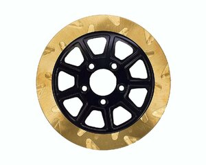 LyndallBrakes リンドールブレーキ SMOOTH/9SPOKE 11.8in GLD/BK 5mm厚 フロント