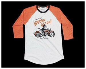 DicE Magazine ダイスマガジン HYDRA GLIDE 3/4スリーブTシャツ XL