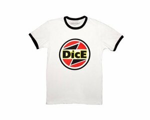 DicE Magazine ダイスマガジン リンガー Tシャツ ホワイト M