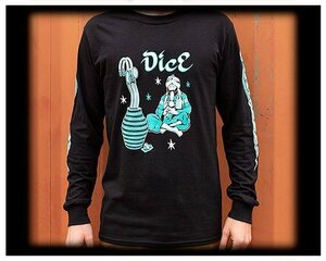 DicE Magazine ダイスマガジン スネーク ロングスリーブTシャツ ブラック L