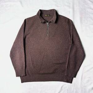 Loro Piana half zip cashmere sweater ロロピアーナ カシミヤ ジップ ニット セーター ヴィンテージ 90s