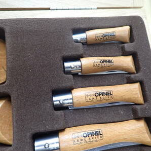 『G08A』希少★オピネル OPINEL ナイフ 10本まとめてセット 専用木箱入 カーボンの画像5