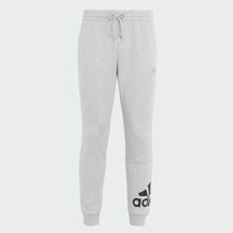 ★アディダス adidas 新品 メンズ ロゴ エッセンシャルズ フリース 裏起毛 スウェット ロングパンツ 灰 Lサイズ [GK8969-L] 四 弐★QWER★_画像2