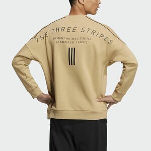 ★アディダス ADIDAS 新品 メンズ 裏起毛 ワーディング クルーネック スウェットシャツ トレーナー Lサイズ[HM2687-L] 二 弐★QWER★