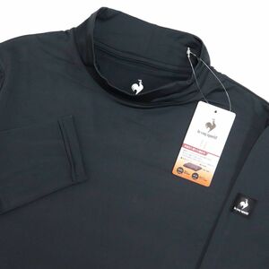 ★ルコック LE COQ ゴルフ GOLF 新品 メンズ 保温 裏起毛 ストレッチ 長袖 ハイネック シャツ 濃灰 Mサイズ [12807201N-M] 一 三 壱★QWER