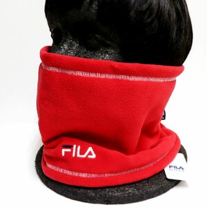 ●送料390円可能商品 フィラ ゴルフ FILA GOLF 新品 防寒 保温 暖かい フリース ネックウォーマー マフラー 赤[782995RD1N]一 ACC ★QWER