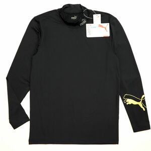 ●送料390円可能商品 プーマ PUMA ゴルフ GOLF DRY コンプレッション 長袖 ハイネックシャツ インナー 黒[3SPU121-BKGOL-M] 三 壱★QWER