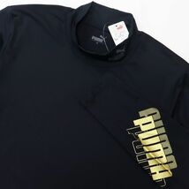 ●送料390円可能商品 プーマ PUMA ゴルフ GOLF 新品 メンズ 今着用 コンプレッション 長袖 ハイネックシャツ 黒[2SPU106-BLK-M]三 壱★QWER_画像2