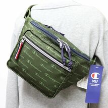 ★チャンピオン ゴルフ Champion GOLF 新品 ロゴ 総柄 ボディバッグ ウエストバッグ BAG かばん [C3TG708B7601N] 一 六★QWER QQAA-31_画像1