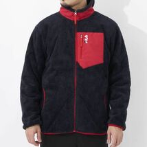 ★フィラ FILA 新品 メンズ 暖かい ボア フリース 保温 防寒 防風 ジャケット アウター ブルゾン 紺 L [442344-NV-L] 一 三 弐★QWER★_画像4