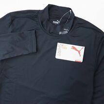 ●送料390円可能商品 プーマ PUMA ゴルフ GOLF 暖かい 秋用 WARM 新品 メンズ 長袖 ハイネックシャツ 黒 [D6PMA919-Q05-L]三 弐★QWER_画像1