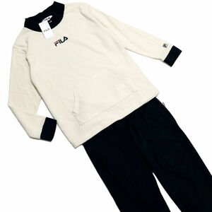 ★フィラ FILA 新品 レディース 暖かい 両面フリース 長袖 シャツ パンツ 上下セット SET スーツ L [SET423606GA-13-L]一 五 弐★QWER