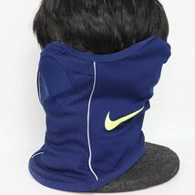 ★ナイキ NIKE 新品 Dri-FIT 速乾 ドライ 快適 裏フリース 裏起毛 保温 防寒 ネックウォーマー マフラー 紺 [DC9165-455-L] ACC★QWER★_画像1