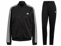 ★アディダス ADIDAS 新品 レディース W ESS 3ストライプス トリコット トラックスーツ 上下セット 黒[SETGM5534-M] 五 壱★QWER★_画像7