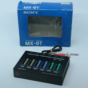 088c 動作未確認 ジャンク SONY ソニー MX-9T MICROPHONE MIXER マイクロフォンミキサー