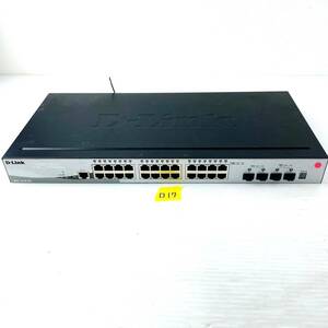 □17【通電OK】D-Link DGS-1510-28 スイッチ switch 28ポート IPv6対応 L2機能 帯域制御 802.1pプライオリティキュー ディーリンク