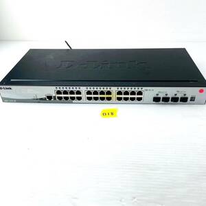 □18【通電OK】D-Link DGS-1510-28 スイッチ switch 28ポート IPv6対応 L2機能 帯域制御 802.1pプライオリティキュー ディーリンク