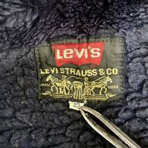 超希少 80s euro Levi's 珍品 ユーロリーバイス 裏ボア付ウールジャケット 42 L チェック ショート丈ブルゾン ririジップ ボアジャケット_画像10