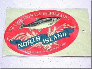 【新品】　NORTH　ISLAND　サーモン　ステッカー