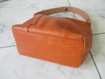 ◆土屋鞄　オレンジ　レザーミニバック　美品◆_画像3