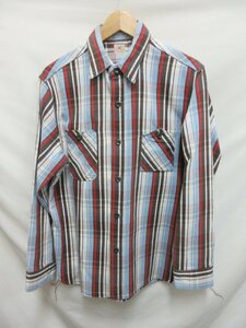 1000円～シュガーケーン SUGAR CANE TWILL CHECK WORK SHIRT ネルシャツ SC25123 サイズL