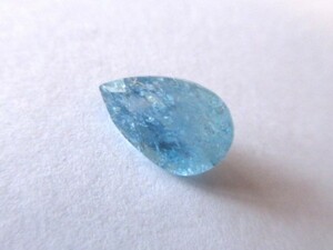 * aquamarine Drop shape loose 1 point approximately 2.4ct #1964
