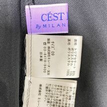 1円 ドレス CEST LAVIE ミレーヌ友田 ロングドレス 09 黒光沢 カラードレス キャバドレ 発表会 イベント　中古９３６６_画像8