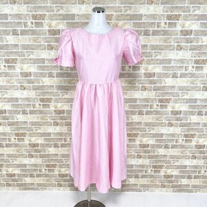 1円 ドレス ワンピース ピンク カラードレス キャバドレ 発表会 イベント　中古９７５５
