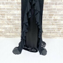1円 ドレス ICHIOKU ロングドレス 黒 カラードレス キャバドレ 発表会 イベント　中古９１２２_画像9