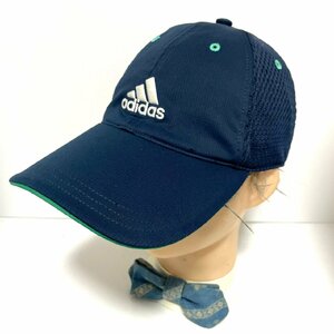 (^w^)b アディダス キャップ 帽子 ネイビー adidas ハーフ メッシュ 日除け スポーツ OSFZ 54-57㎝ C0681EE