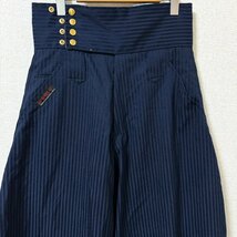 (^w^)b 寅壱 トライチ TORAICHI 胴付超超ロング 鳶 職人 ニッカ ポッカ ズボン パンツ ボトムス 作業 着 服 ストライプ ネイビー 8068EE_画像3