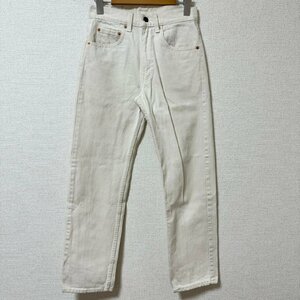 (^w^)b USA製 Levi's リーバイス 505 80s 90s ヴィンテージ デニム パンツ ジーパン ジーンズ ボトムス 赤タグ アイボリー W28 8102EE