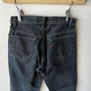 (^w^)b Levis リーバイス 80s 90s ヴィンテージ USA製 501-0000 ジーンズ ブラック 黒 カラー デニム パンツ W30 脇割の画像3