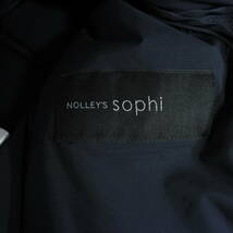 ◆良品 送料無料◆ NOLLEY'S Sophi ノーリーズ ソフィ ベルト ダウン コート 紺 ネイビー レディース 36　1934A0_画像7