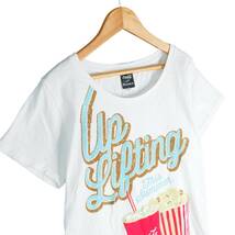 ◆美品 希少デザイン◆ BEAMS T ビームス × コカコーラ プリント 半袖 Tシャツ カットソー 白 ホワイト レディース M　1954A0_画像2