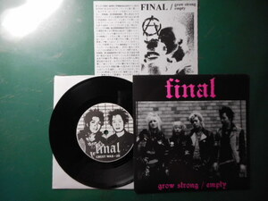 A4884 【EP】 FINAL／Grow Strong / Empty／Crust War-025／パンクロック