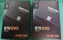 新品◆Samsung 870 EVO 1TB SATA (1,000GB SSD）◆SSD MZ-77E1T0B/EC 国内正規保証品◆２台有り_画像1