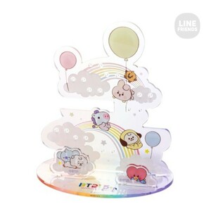 BTS 防弾少年団 公式グッズ BT21 LINEフレンズ 5周年 ベビー レインボー アクセサリーホルダー 