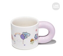 BTS 防弾少年団 公式グッズ BT21 LINEフレンズ 5周年 ベビー レインボー マグカップ_画像2