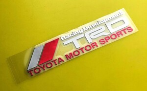 色んな所に貼り付け出来る　 //TRD　Racing Development TOYOTA MOTOR SPORTS アルミステッカー　S