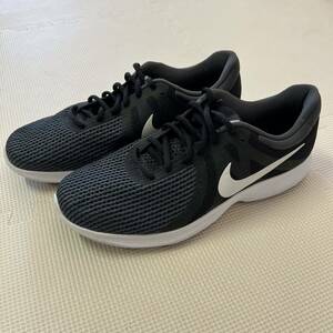 NIKE REVOLUTION 4 レボリューション　ブラック　908988-001 28cm BLK ブラック 黒 ナイキ スニーカー　ランニングシューズ　ランシュ