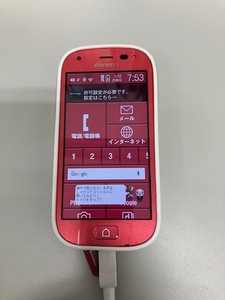 高齢者用らくらくスマートフォン4 F-04J ピンク docomo版 本体 ケース 充電器付き